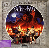 Bards Tale III Thief of Fate Commodore 64 US box art